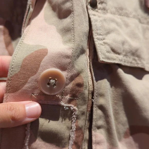 Anthropology coffee stained color army jacket - Picture 5 of 8